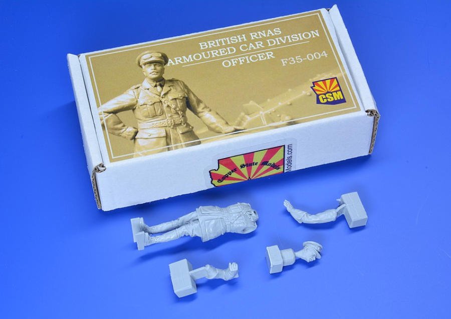 Copper State Models F35-004 British RNAS Armored Car Division Officer 1/35