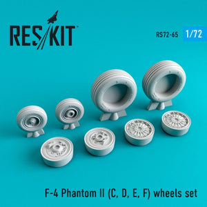 RESKIT RS72-0065 F-4 (C,D,E,F) « PHANTOM II » JEU DE ROUES 1/72