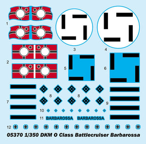 Trumpeter 05370 DKM O Class Battlecruiser Barbarossa 1/350 – imagen 4
