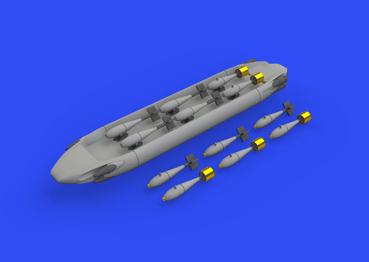 Eduard 648566 SUU-20 dispenser w/ BDU-33 & Mk.76 bombs 1/48