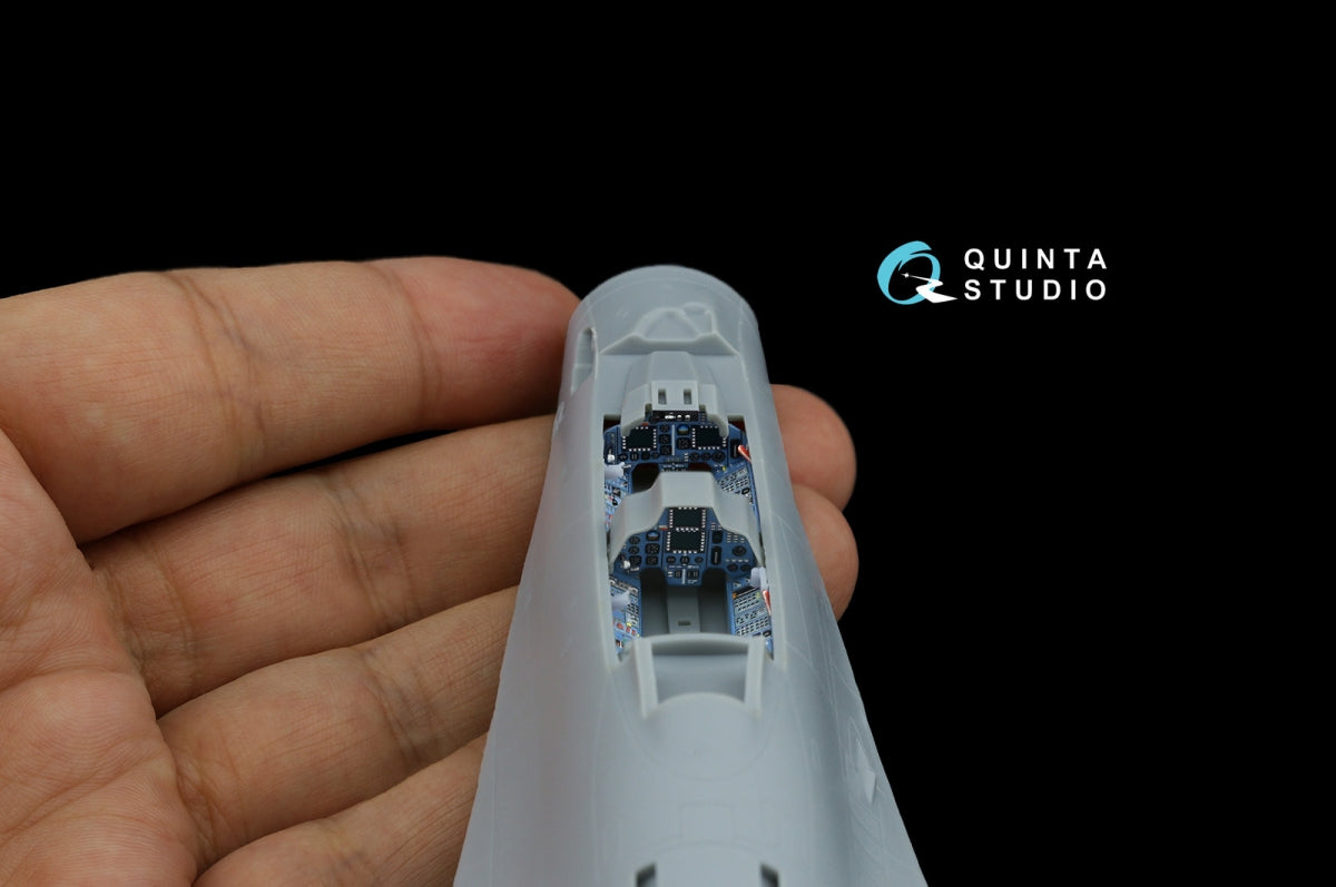 Quinta Studio QD+72177 Su-30MKK 3D-Printed &amp;amp; coloured Interior on decal paper (Trumpeter) (with 3D-printed resin part) 1/72 – immagine 11