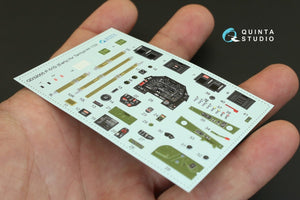 Quinta Studio QD32005 P-51D (Early) 3D-Printed &amp;amp; coloured Interior on decal paper (for Tamiya kit) 1/32 – immagine 4