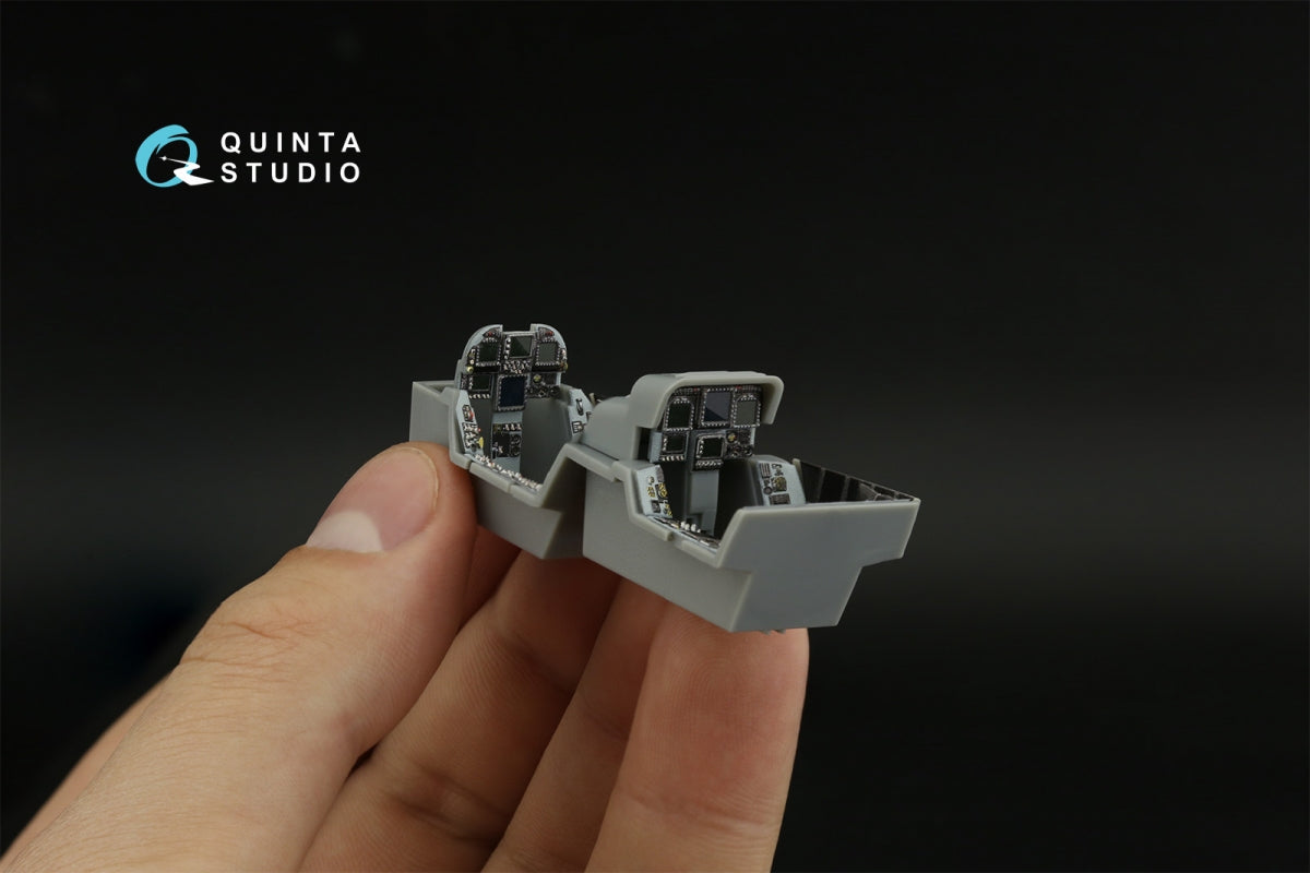 Quinta Studio QD48374 F/A-18F early 3D-Printed &amp;amp; coloured Interior on decal paper (Hobby Boss) 1/48 – immagine 8