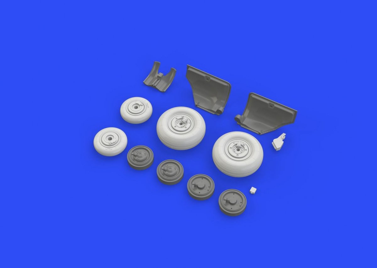 Eduard 648268 MiG-23BN wheels TRUMPETER 1/48 – immagine 5