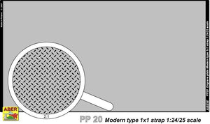 Aber PP20 Engrave plate (140 x 77 mm) - modern type 1x1 strips 1/24/25 – immagine 2