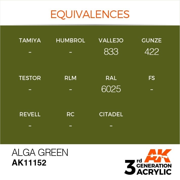 AK Interactive AK11152 ALGA GREEN – STANDARD 17 ml – image 3