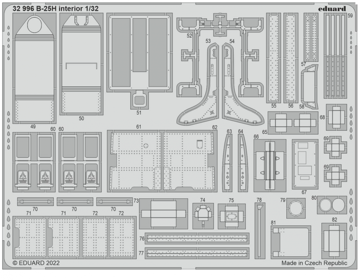 Eduard 32996 B-25H interior HKM 1/32 – Bild 2