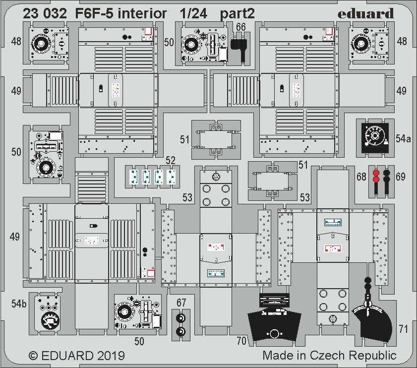 Eduard 23032 F6F-5 interior AIRFIX 1/24 – immagine 3