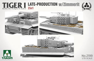 Takom 2199 Tiger I Late Production w/zimmerit Sd.Kfz. 181 Pz.Kpfw. VI Ausf. E (Late/Late Command) 1/35 – Bild 4