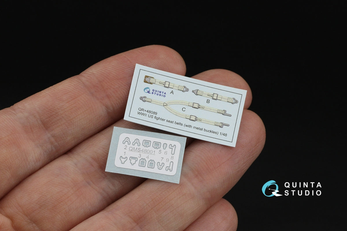 Quinta Studio QR+48089 Ceintures de sécurité américaines de la Seconde Guerre mondiale (avec boucles métalliques) (Tous les kits) 1/48 – image 2