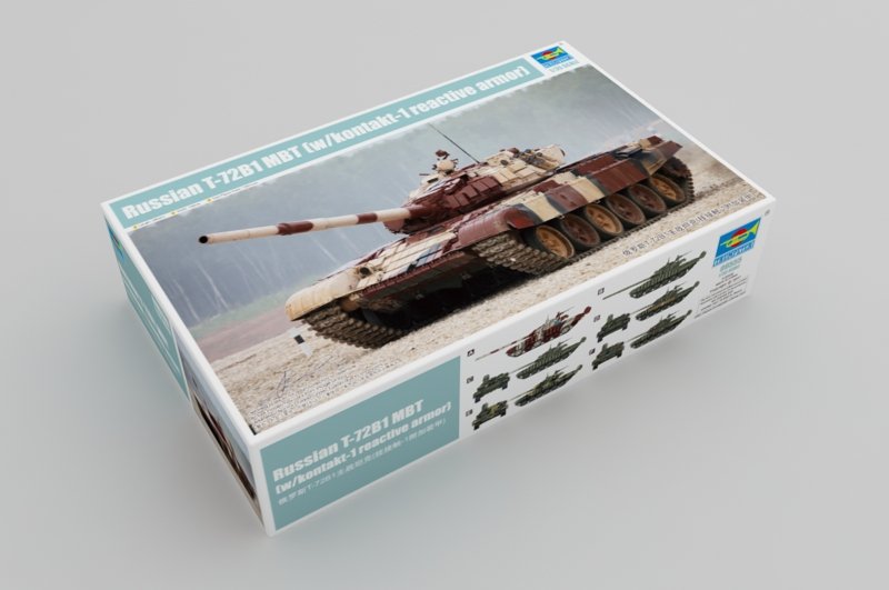 Trumpeter 09555 Russian T-72B1 MBT (w/kontakt-1 reactive armor) 1/35 – immagine 2