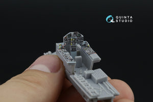 Intérieur imprimé en 3D et coloré sur papier décalcomanie Quinta Studio QD72186 F-15C Early/J Early (Fine Molds) à l&amp;#39;échelle 1/72 – image 12