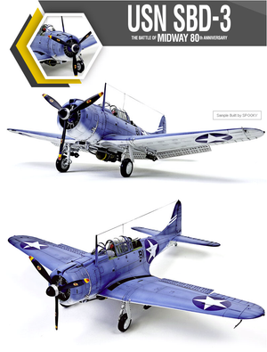 Maquette Academy 12345 USN SBD-3 « Bataille de Midway » au 1/48 – image 3
