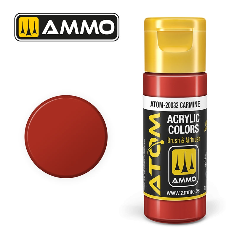 AMMO de Mig Jimenez 20032 ATOM COLOR Carmin 20ml 