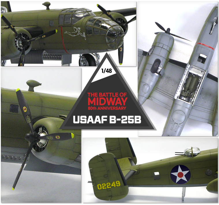 Academy 12336 USAAF B-25B THE BATTLE OF MIDWAY 80th ANNIVERSARY 1/48 – immagine 4