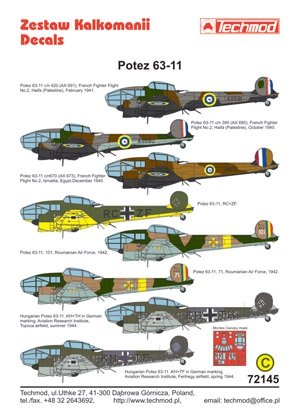 Techmod 72145 - Potez 63-11 1/72 – Bild 2