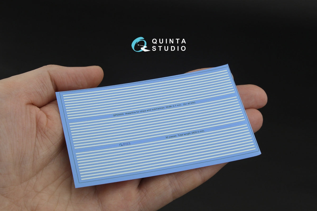 Quinta Studio QP00005 Waterline for ships and submarines. Width 0.7 mm, length 2820 mm. (for all kits)