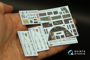 Quinta Studio QD32164 TBF-1C Avenger 3D-Printed &amp;amp; coloured Interior on decal paper (Trumpeter) 1/32 – immagine 6