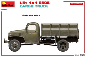 MiniArt 38064 1,5t 4×4 G506 CARGO TRUCK 1/35 – immagine 5