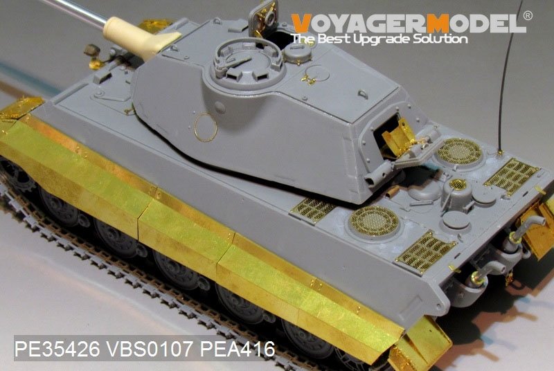 Maquette Voyager PEA416, carénages initiaux du King Tiger allemand de la Seconde Guerre mondiale (pour TAKOM 2096), échelle 1/35 – image 2
