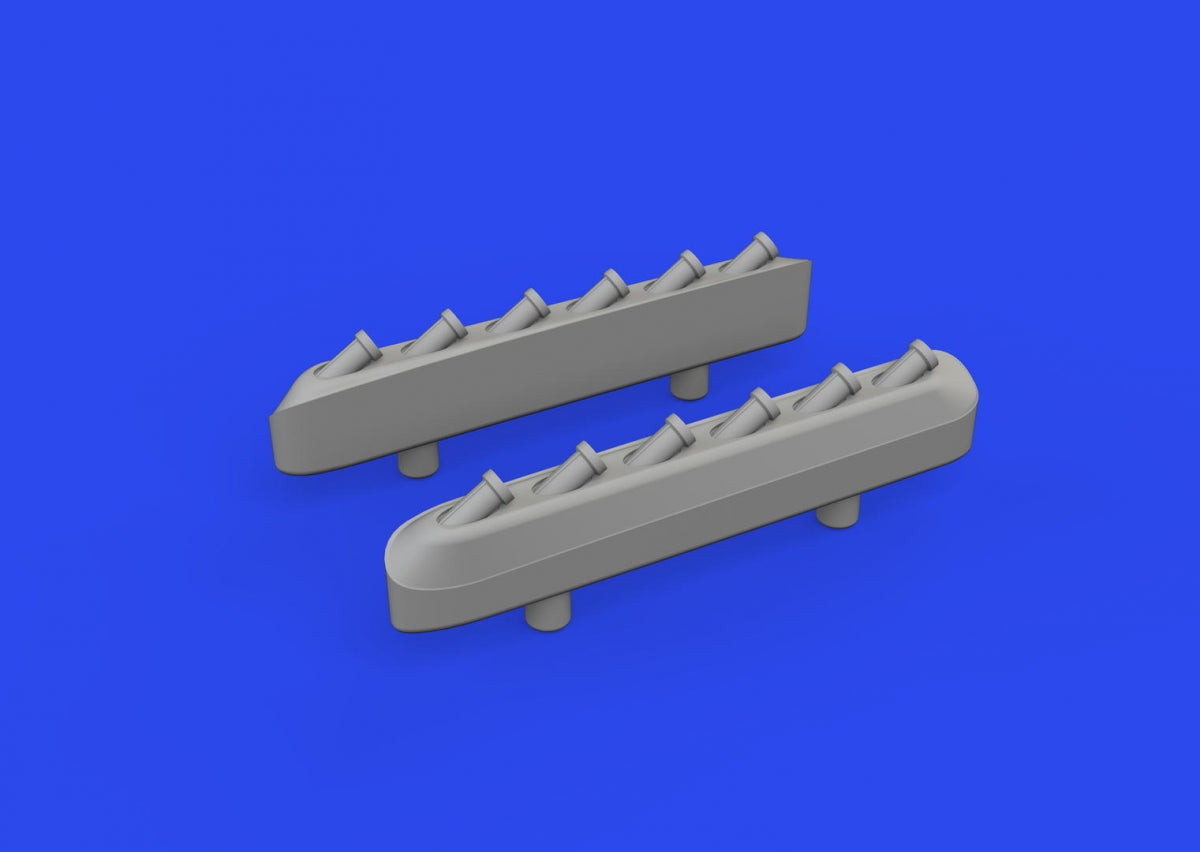 Eduard 672359 P-51D exhaust stacks w/ fairing PRINT EDUARD 1/72 – immagine 2