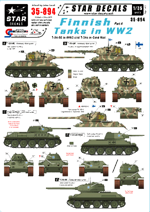 Star Decals 35-894 Finnish tanks in WW2 part 4 1/35