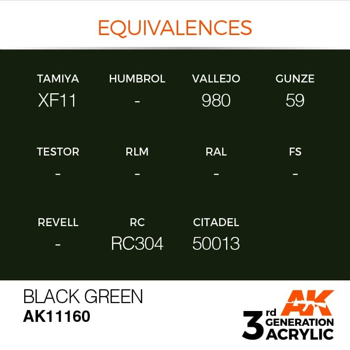 AK Interactive AK11160 NOIR VERT – STANDARD 17 ml – image 2