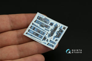 Quinta Studio QD48320 Su-30SM 3D-Printed &amp;amp; coloured Interior on decal paper (GWH) 1/48 – immagine 5