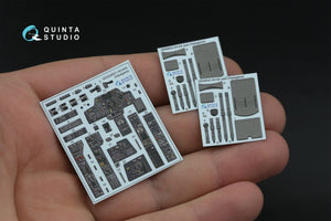 Intérieur imprimé en 3D et coloré sur papier décalcomanie Quinta Studio QD48571 AH-64A (Hasegawa) 1/48 – image 3