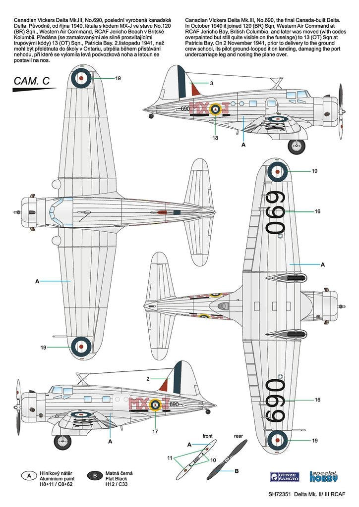 Special Hobby 72351 Delta Mk. II/ III RCAF 1/72 – zdjęcie 4