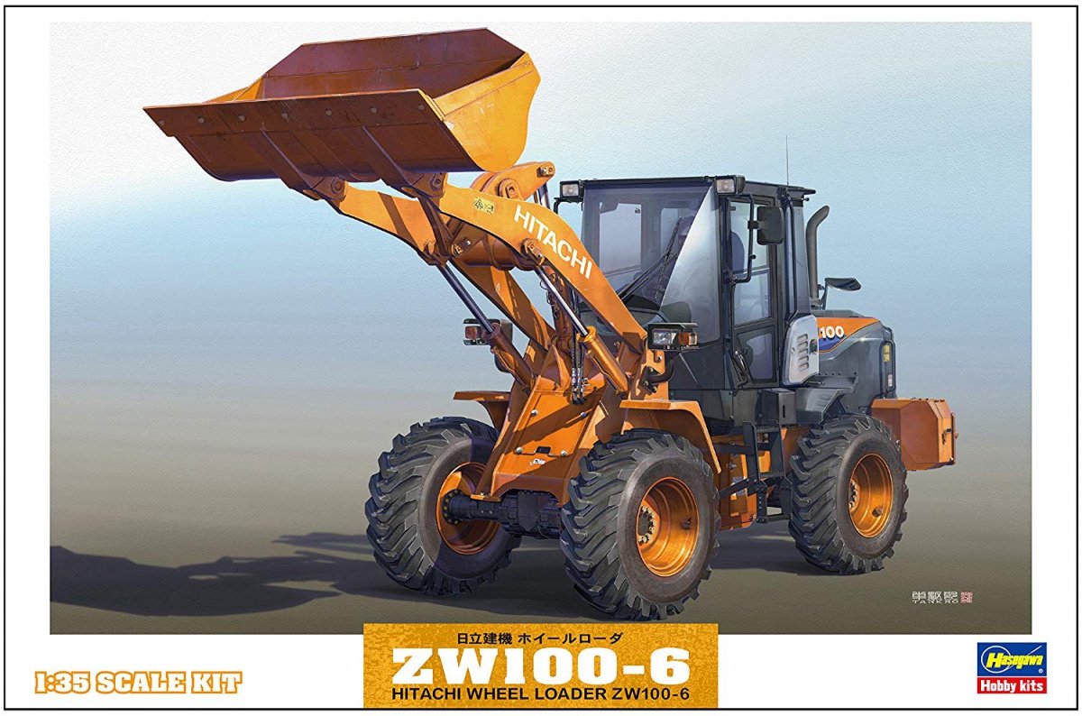 Hasegawa WM04 Hitachi Construction Machinery Wheel Loader ZW100-6 1/35