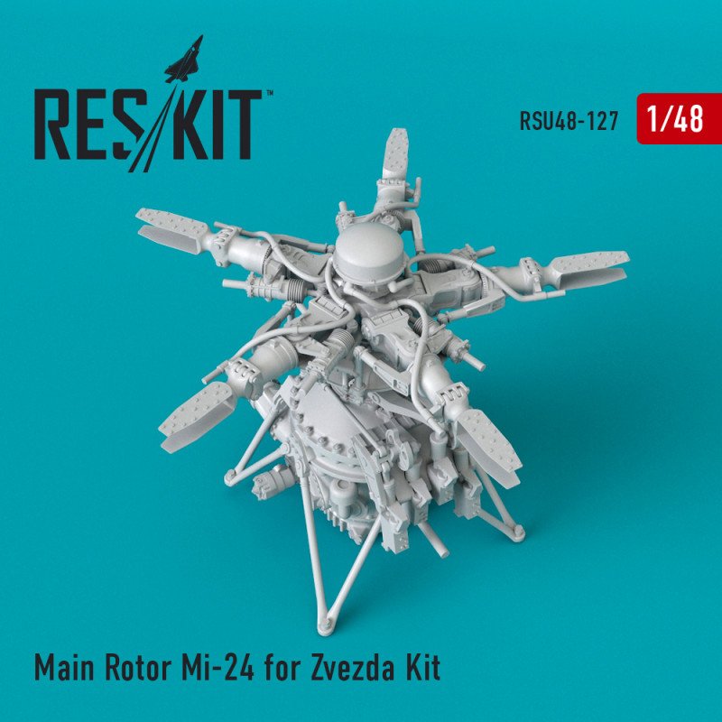 RESKIT RSU48-0127 Rotor principal Mi-24 pour kit Zvezda 1/48