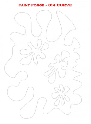 Paint Forge PFST014L STENCIL - CURVE – imagen 2