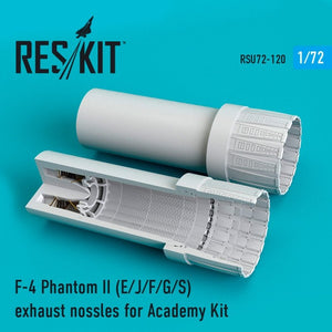 RESKIT RSU72-0120 Touffes d&amp;#39;échappement F-4 E/J/F/G/S Phantom II pour Academy 1/72