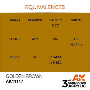 AK Interactive AK11117 GOLDEN BROWN – STANDARD 17ml – image 3