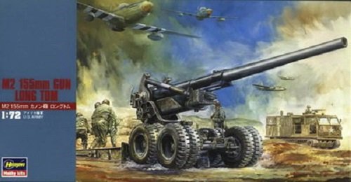 Hasegawa MT02 US 155mm M2 Field Gun Long Tom 1/72