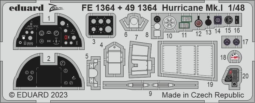 Eduard 491364 Hurricane Mk. AND HOBBY BOSS 1/48