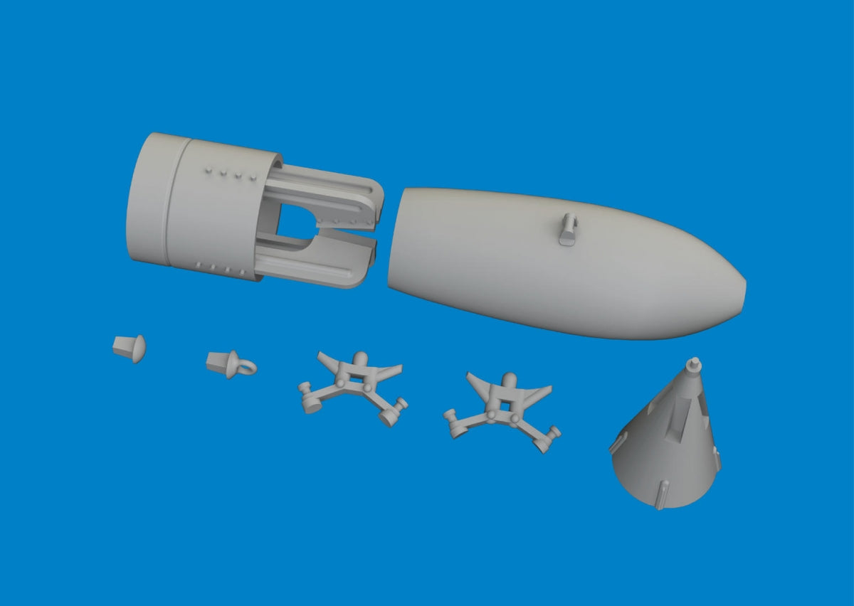 Eduard 6481080 P-40 500lb GP British bomb PRINT EDUARD 1/48 – immagine 4