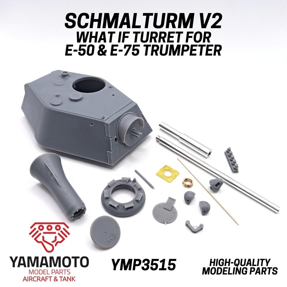 Yamamoto Model Parts YMP3515 SCHMALTURM V2 "WHAT IF" TURRET FOR E-50 & E-75 TRUMPETER 1/35