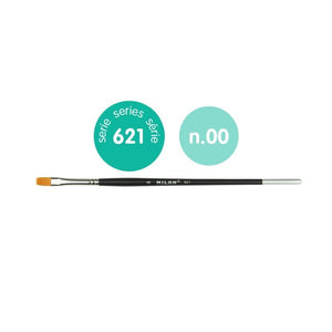 Milan 046212/0 Premium Synthetic flat paintbrush series 621 no. 00