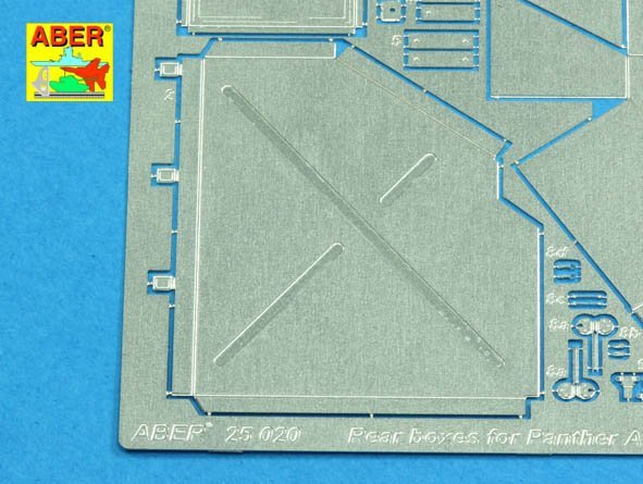 Aber 25020 Rear boxes for (Sd.Kfz. 171) Panther Ausf.A 1/25 – immagine 3