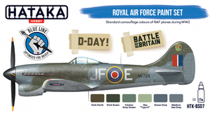 Hataka HTK-BS07 BLUE LINE – Royal Air Force paint set 6x17ml – Bild 2