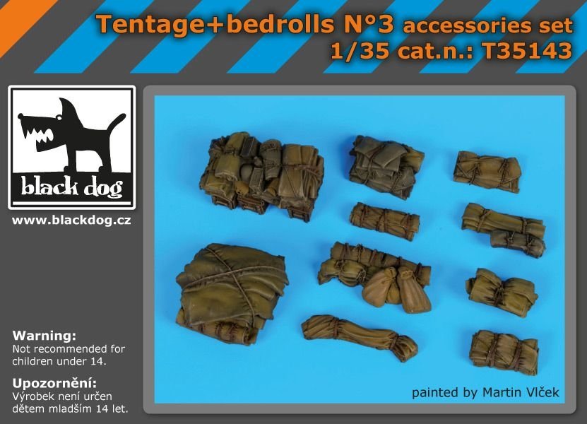 Black Dog T35143 Tente + lits de camp N° 1/35