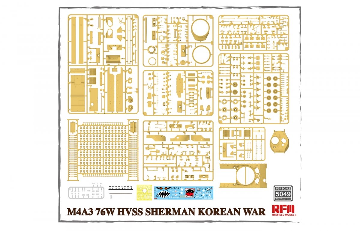 Maquette Rye Field M4A3 76W HVSS Sherman Guerre de Corée 1/35 – image 4