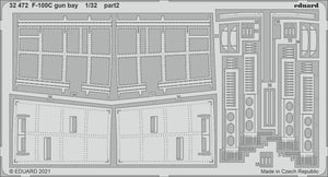 Eduard 32472 F-100C gun bay TRUMPETER 1/32 – immagine 2