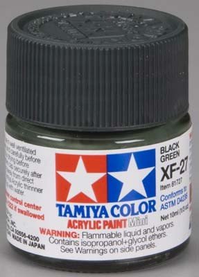 Tamiya XF27 Black Green (81727) Acrylic paint 10ml – Bild 2