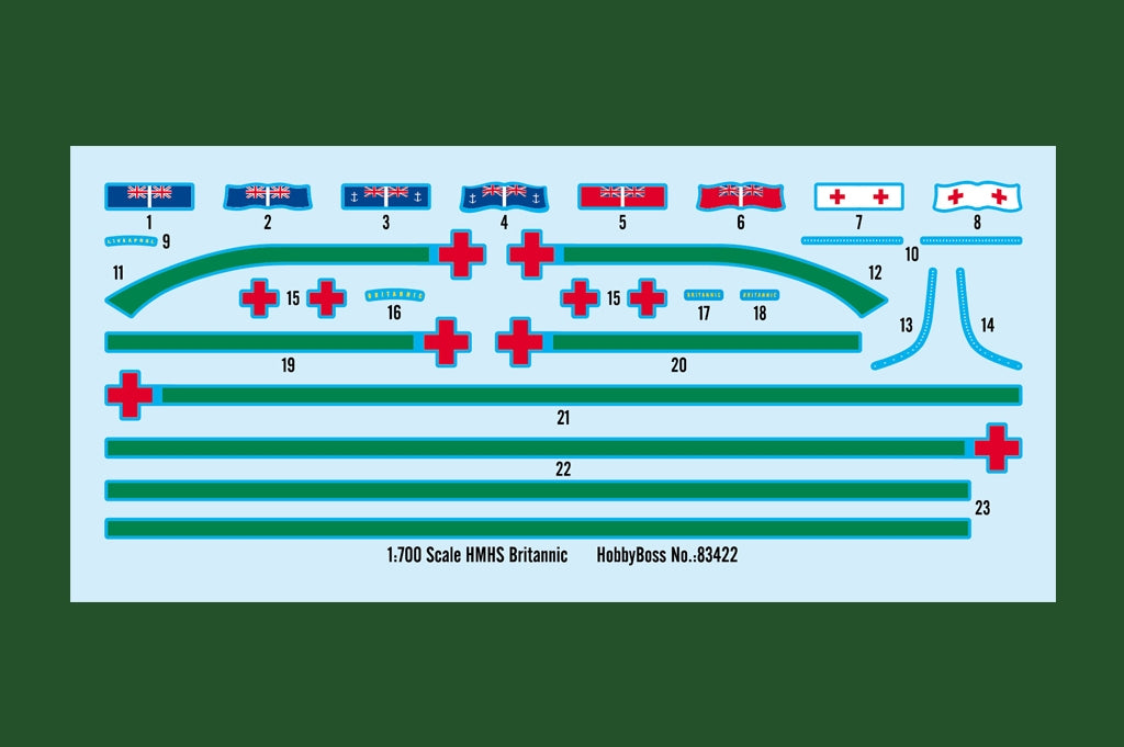 Hobby Boss 83422 HMHS Britannic 1/700 – Bild 20