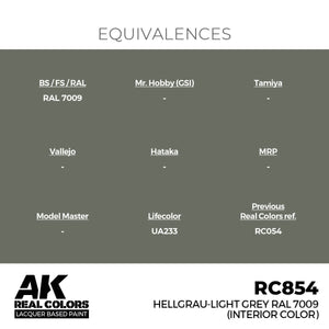 AK Interactive RC854 Hellgrau-Light Grey RAL 7009 (Interior Color) 17 ml – immagine 3