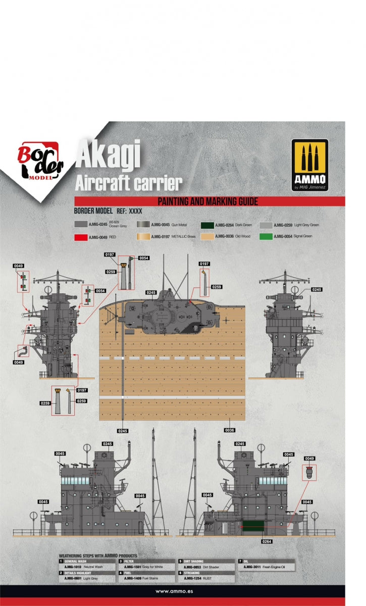 Border Model BS-002 Akagi Bridge W/ Flight Deck 1/35