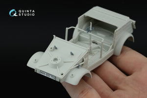 Quinta Studio QD+35142 Kubelwagen Type 82 3D-Printed &amp; coloured Interior on decal paper (Meng VS-015) (with 3D-printed resin parts) 1/35
